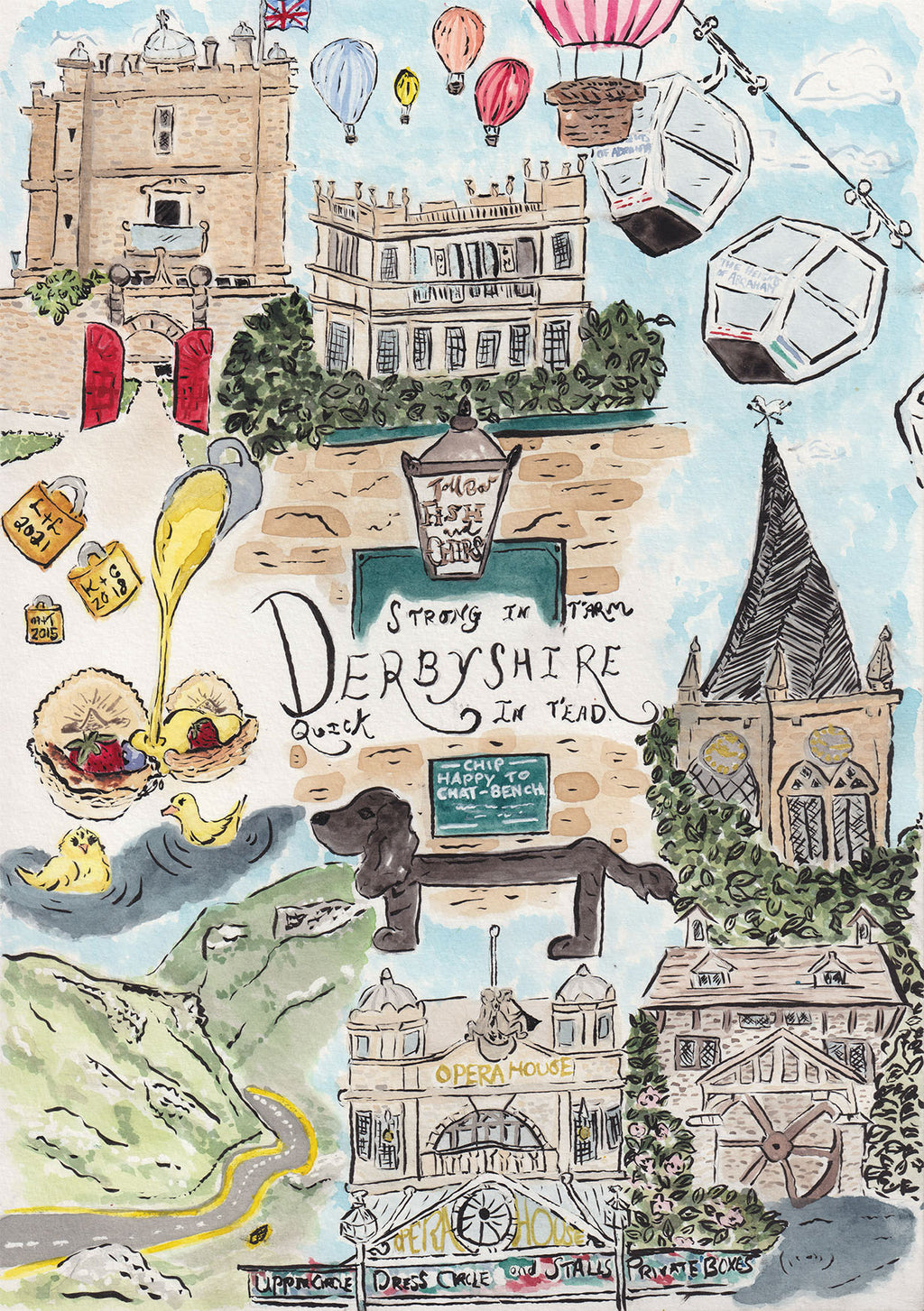 Derbyshire Delights Print