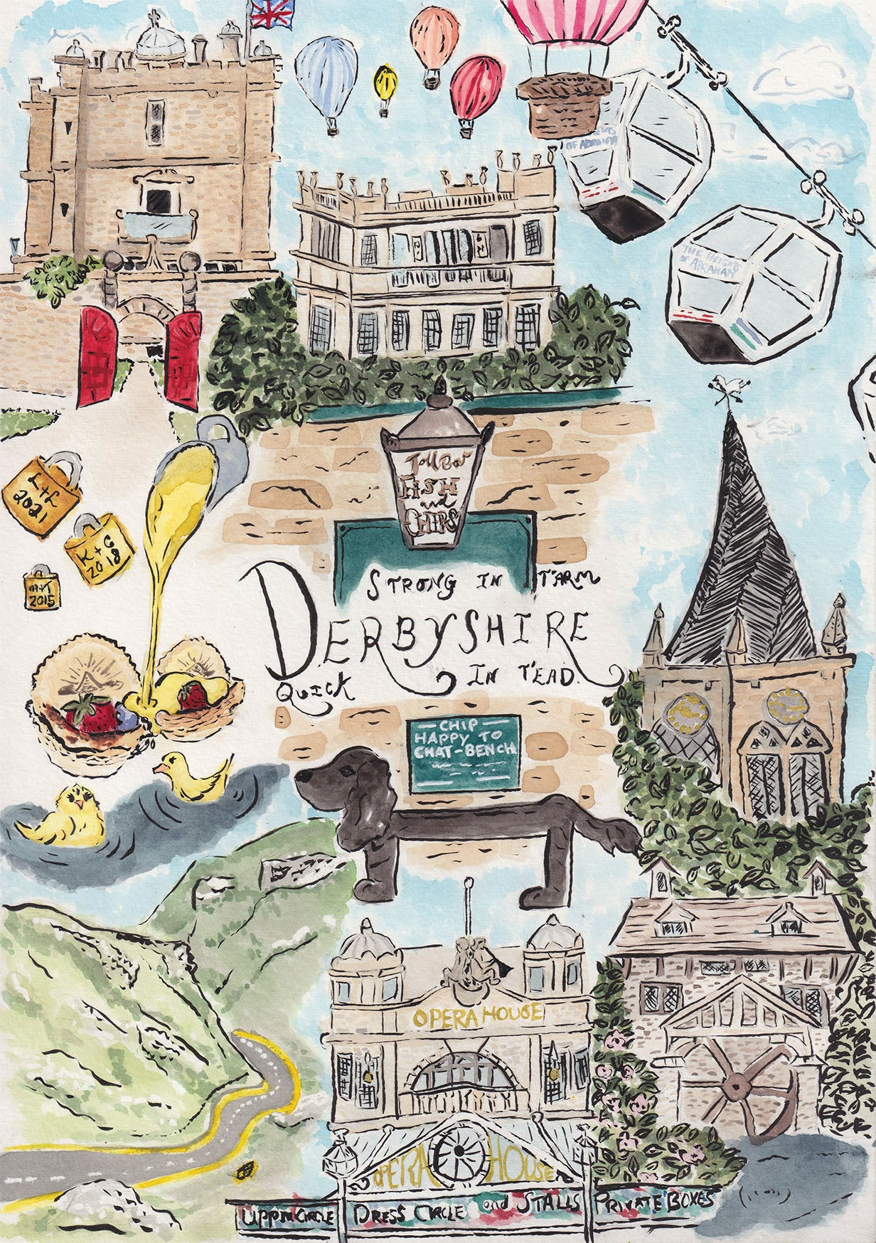 Derbyshire Delights Print